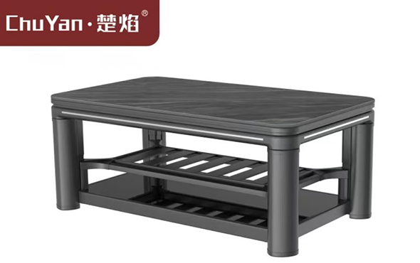 星空真人高端升降茶几电暖桌 茶几智能升降电器C23-6D-澳洲砂岩[底板升降]