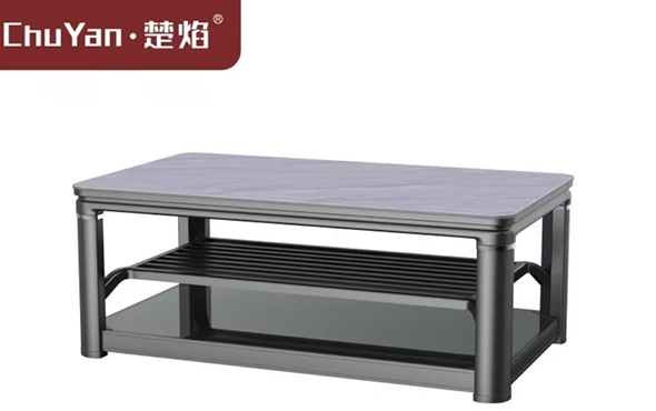 星空真人高端升降茶几电暖桌 茶几智能升降电器Y24-1-菲拉格暮[固定中层]