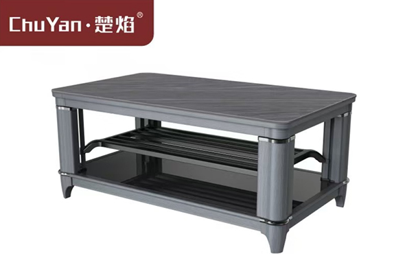 星空真人高端升降茶几电暖桌 智能烤火茶几电暖桌A22-美洲砂岩[高脚双升降]